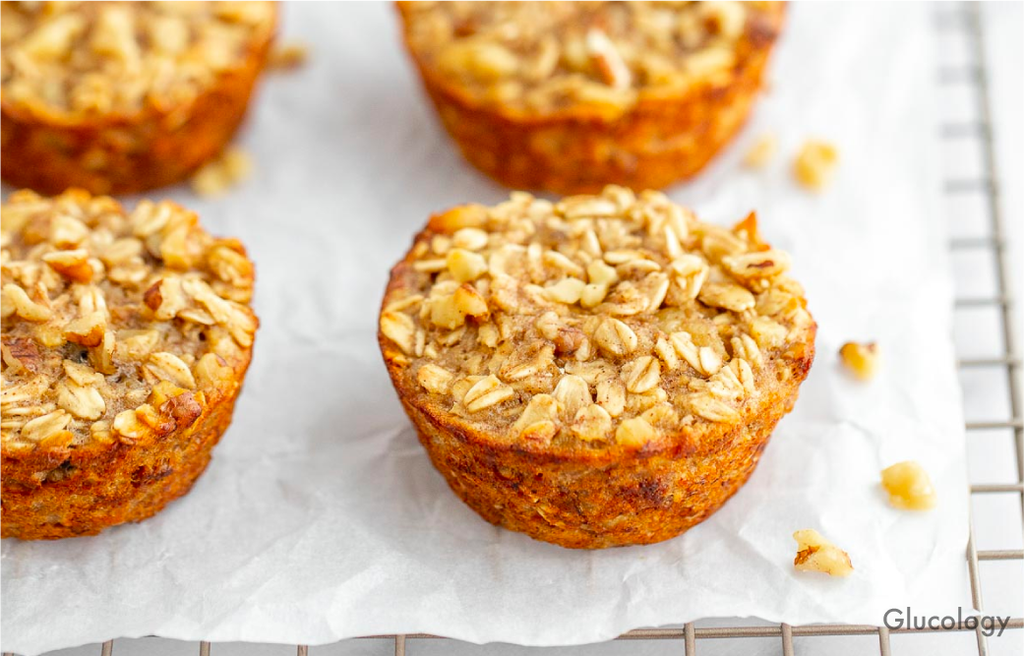 BAKED BANANA, NUT, AND OATMEAL MUFFINS