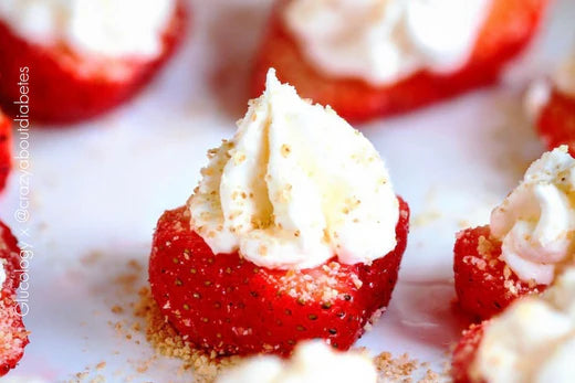 Filled cheesecake strawberries with Erin Dolan| Diabetes Friendly Diet