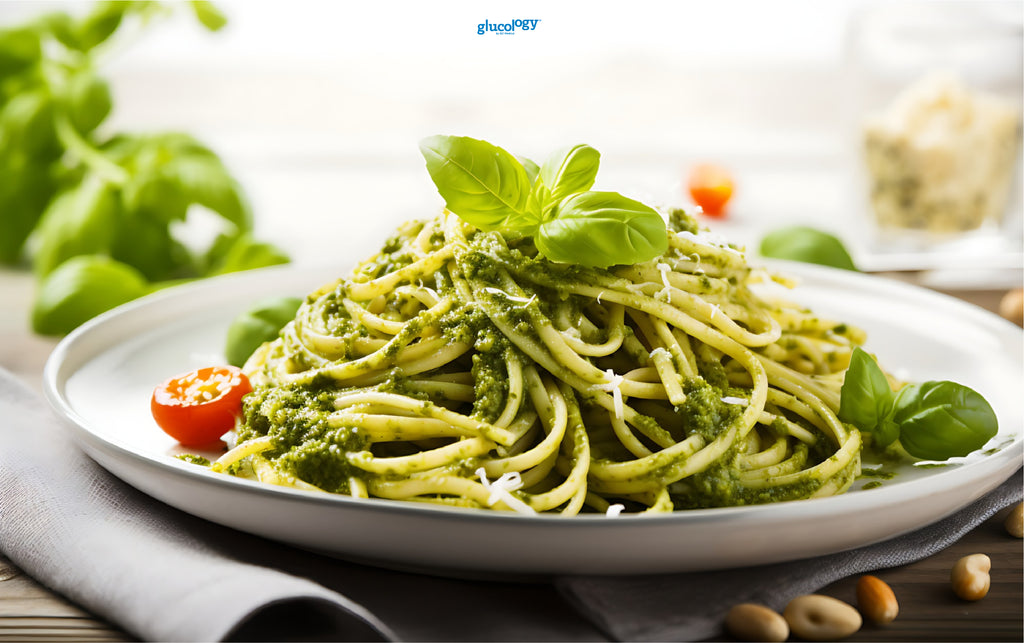 Zucchini Noodles with Pesto | Low Carb Diabetes Food | Type 1 diabetes