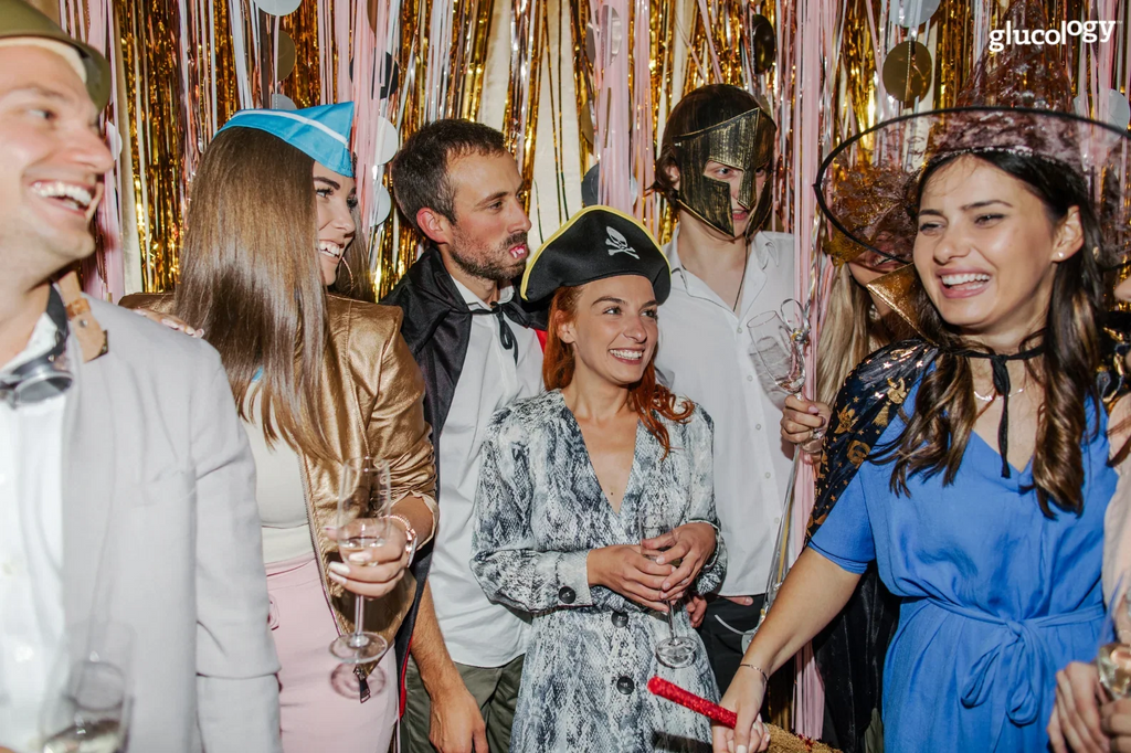 Adult on a party having fun