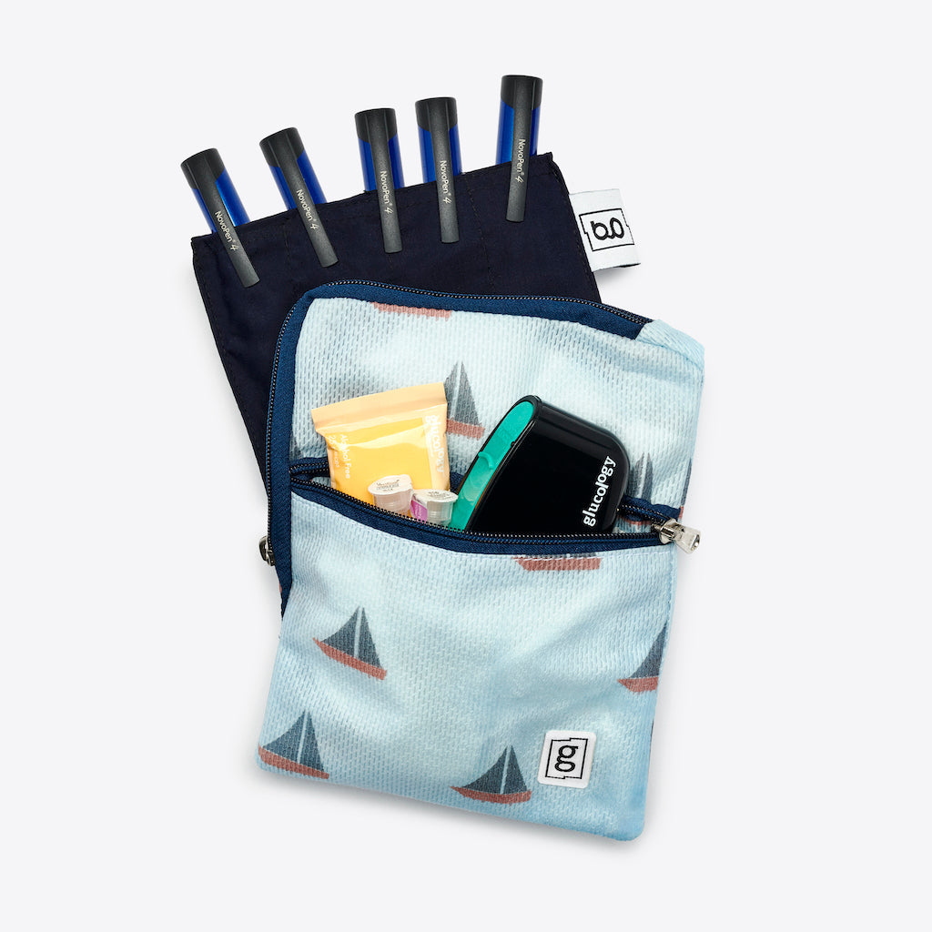 Insulin Cooling | 5 Pen Wallet | Blue