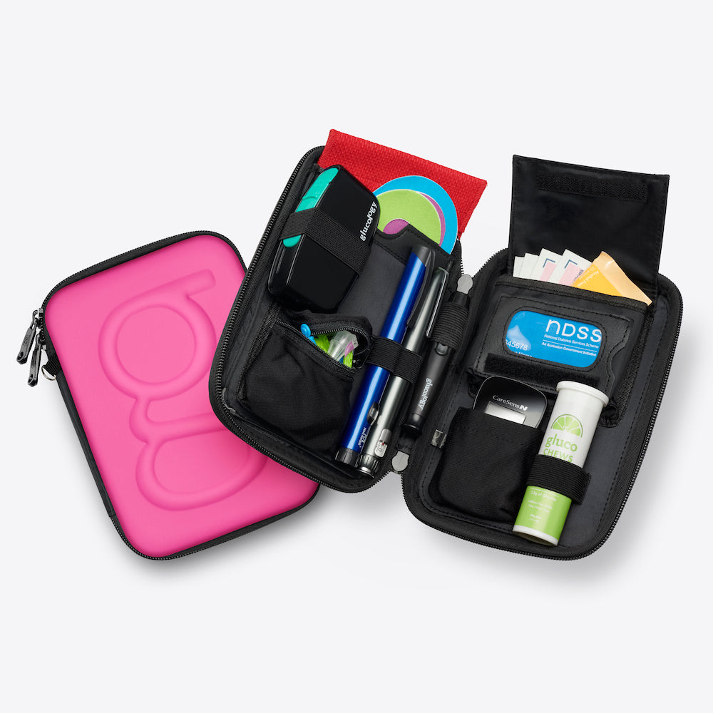Glucology Diabetes Travel Case | Red Classic