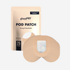 Glucology pod patch packaging with patches on a white background