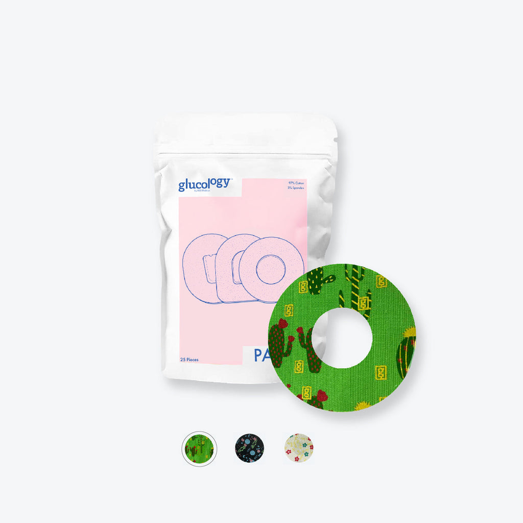 Patterned Glucology CGM Patches | Cactus