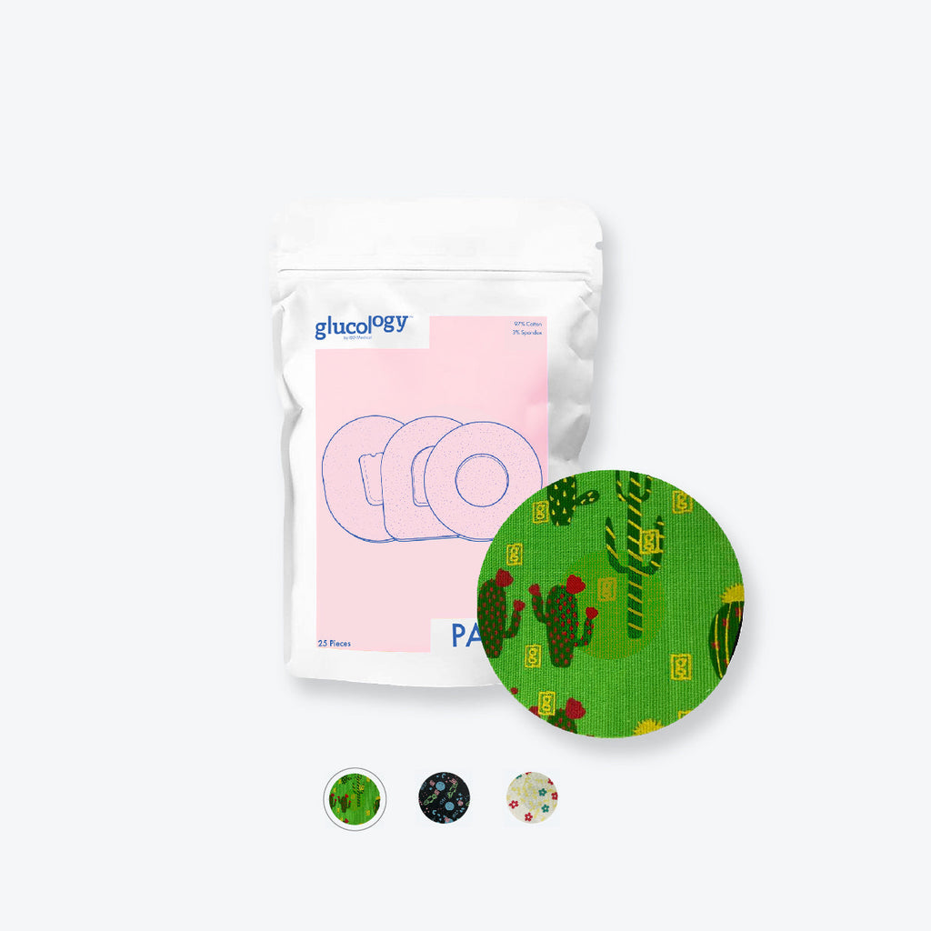 Patterned Glucology CGM Patches | Cactus