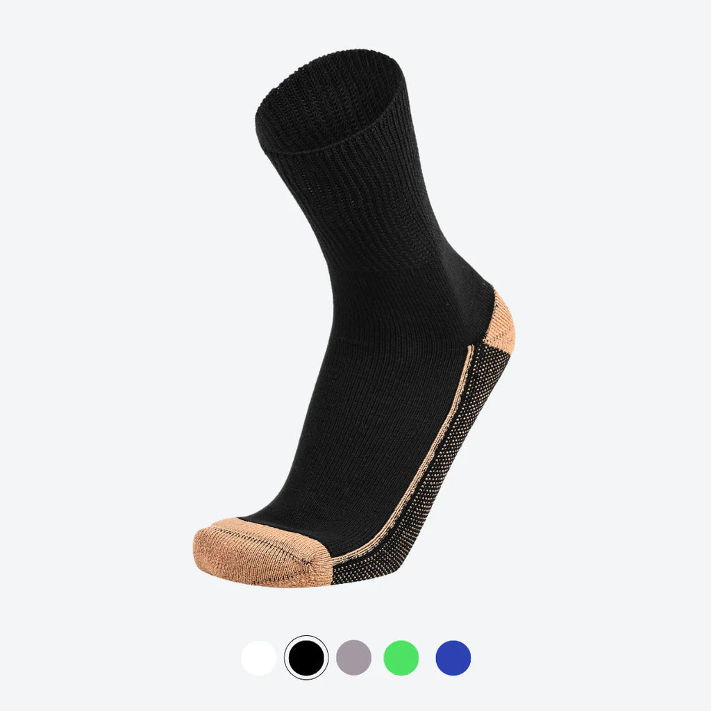 Black Dia-Care Copper Socks | 3 Pairs