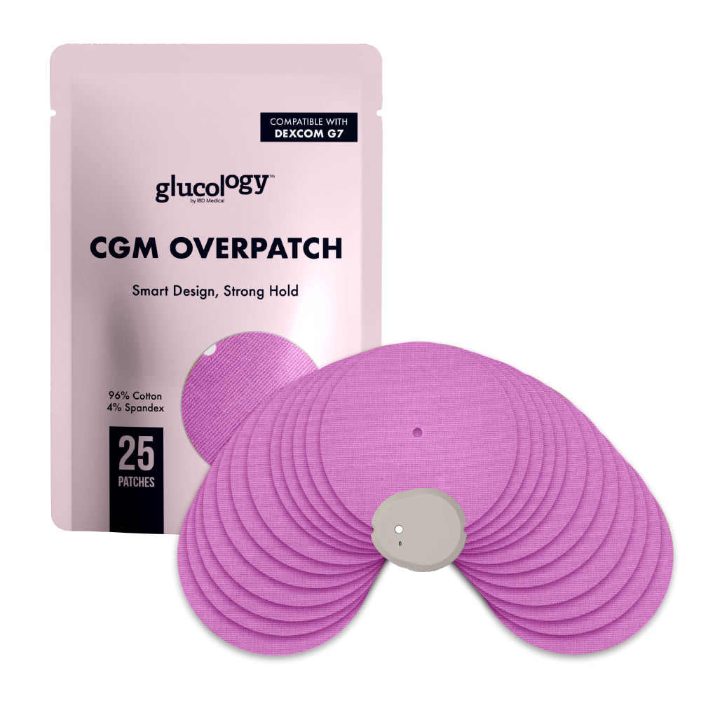 Dexcom G7, ONE+, Stelo CGM Sensor Shield | Non-Stick Centre | 25 Pack CGM Overpatch