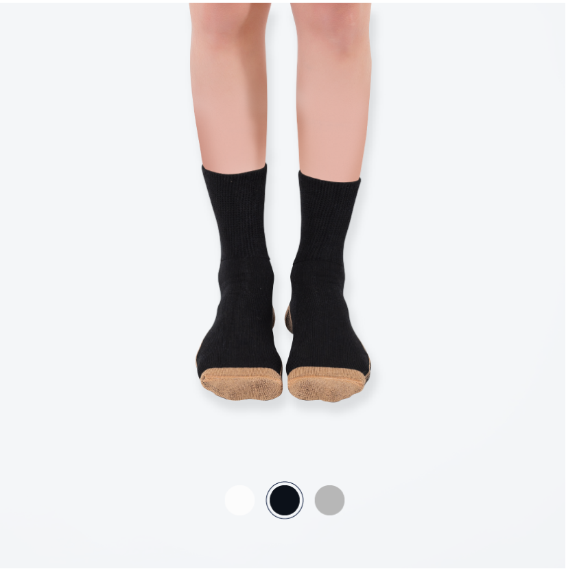Black Copper Infused Socks for Diabetics